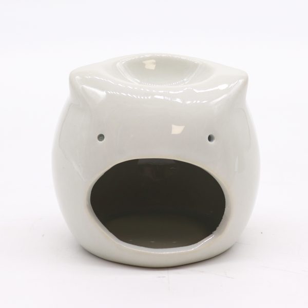 Classic White Oil Burner - Short Owl - Image 2