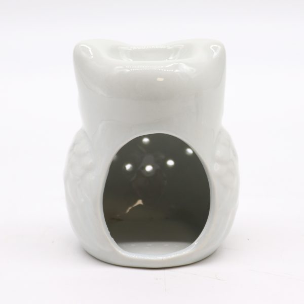 Classic White Oil Burner - Tall Owl - Image 3