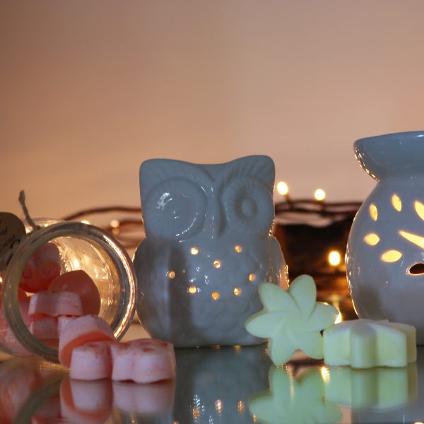 Classic White Oil Burner - Tall Owl - Image 4