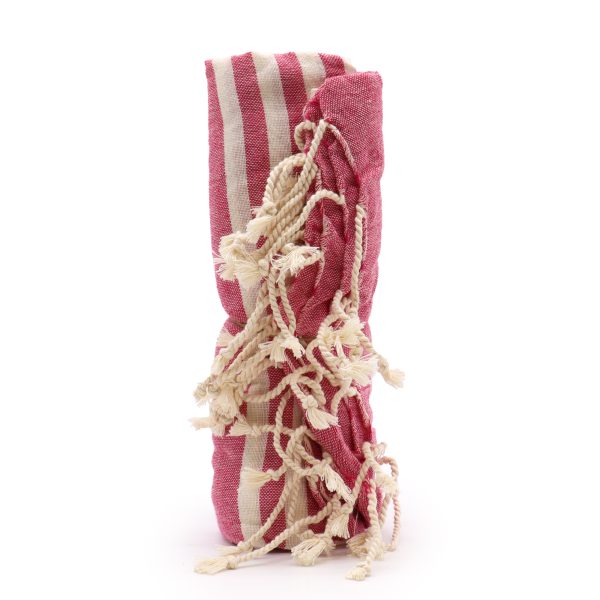 Cotton Pareo Throw - 100x180 cm - Hot Pink - Image 2
