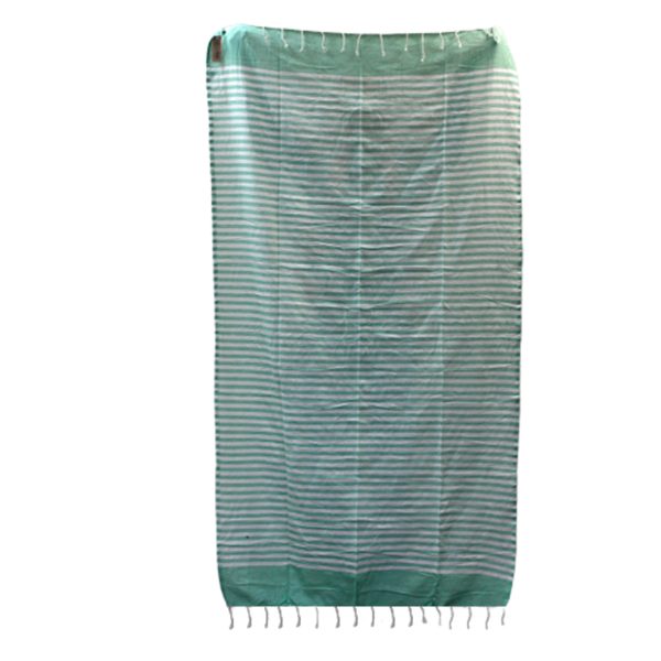 Cotton Pareo Throw - 100x180 cm - Picnic Green - Image 3