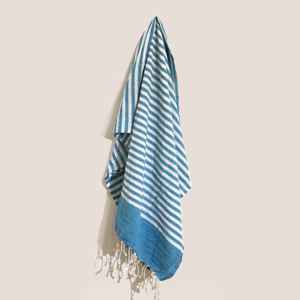 Cotton Pareo Throw - 100x180 cm - Sky Blue