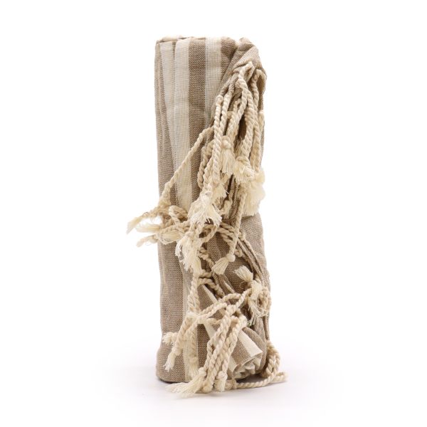 Cotton Pareo Throw - 100x180 cm - Warm Sand - Image 2