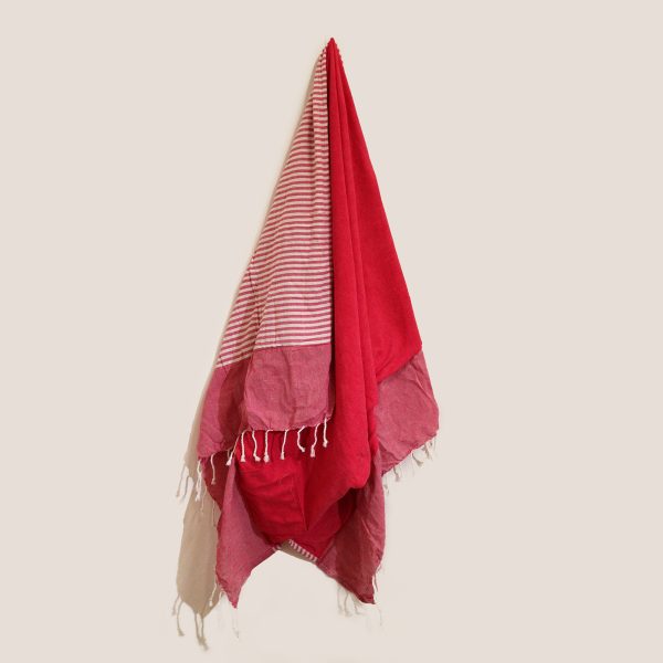 Cotton Pareo Towel - 100x180 cm - Hot Pink - Image 3