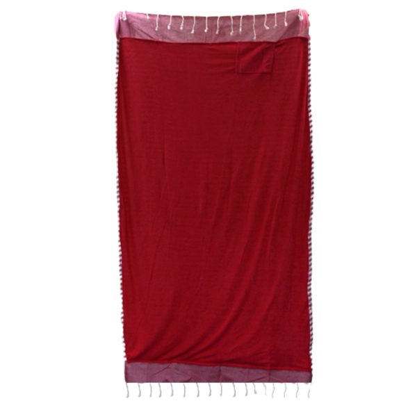 Cotton Pareo Towel - 100x180 cm - Hot Pink - Image 6