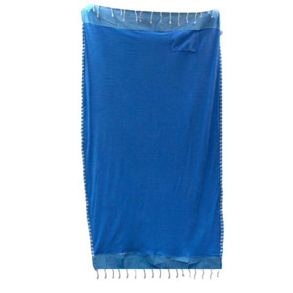Cotton Pareo Towel - 100x180 cm - Sky Blue - Image 6