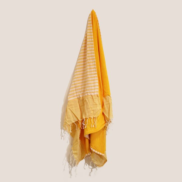 Cotton Pareo Towel - 100x180 cm - Sunny Yellow - Image 3