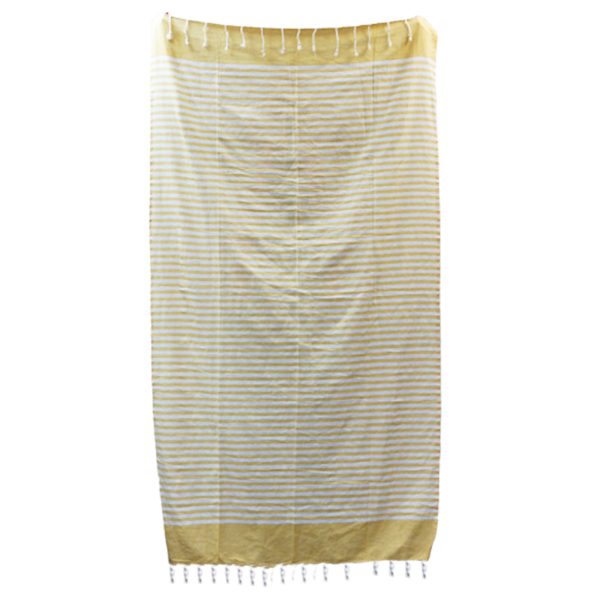 Cotton Pareo Throw - 100x180 cm - Sunny Yellow - Image 3