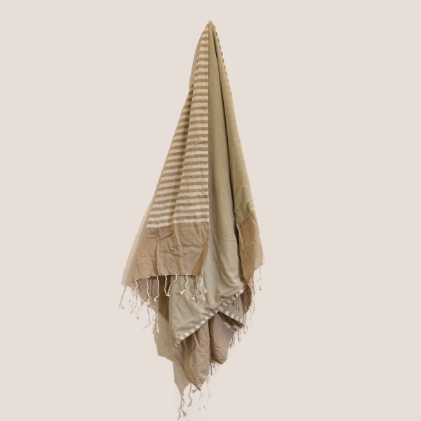 Cotton Pareo Towel - 100x180 cm - Warm Sand - Image 3