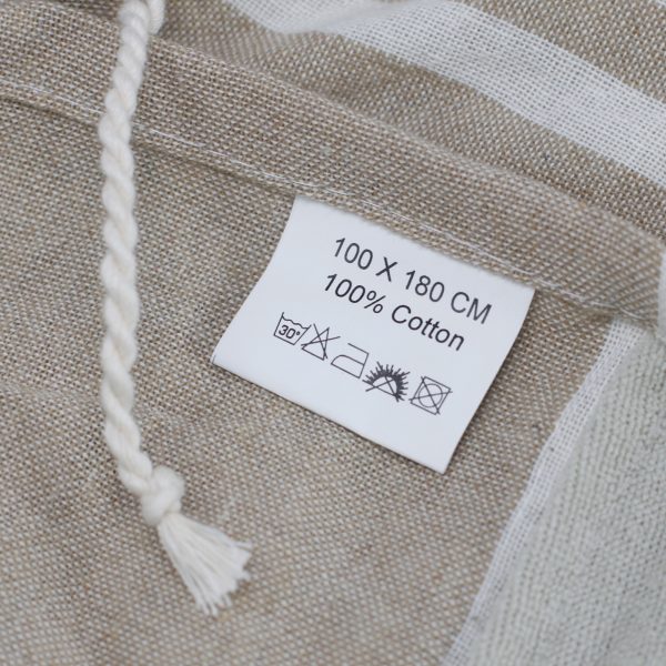 Cotton Pareo Towel - 100x180 cm - Warm Sand - Image 9