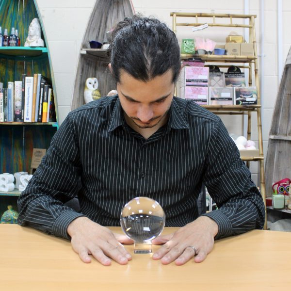 Crystal Ball on Stand 100mm - Image 2