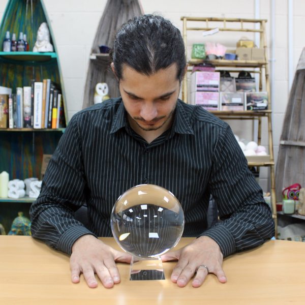 Crystal Ball on Stand 150mm - Image 2