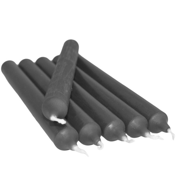 Dark Grey Dinner Candle