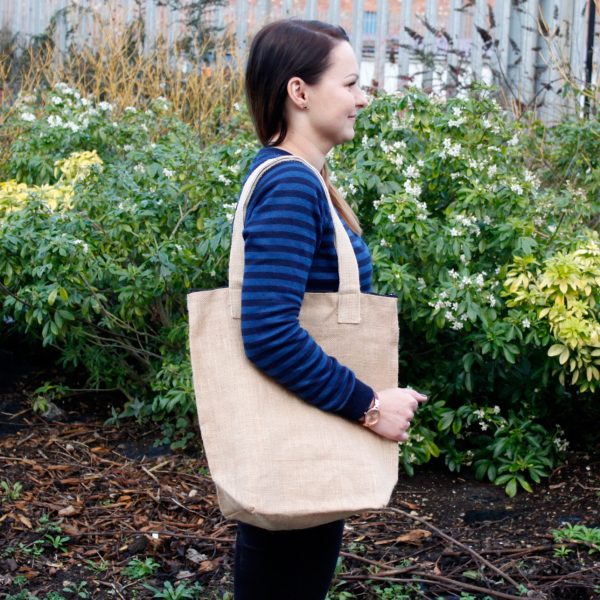 Eco Jute Bag - Blank Design - Image 3