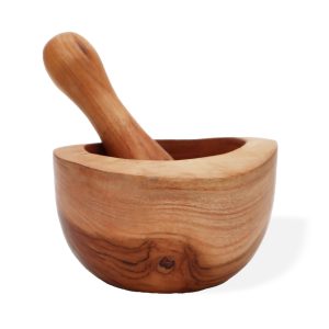 Ergo Teak Pestle & Mortar Large