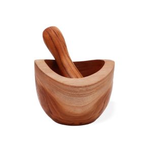 Ergo Teak Pestle & Mortar Medium