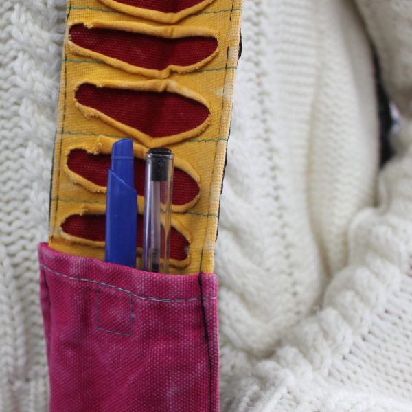 Ethnic Sling Bag - Sand / Peace - Image 3