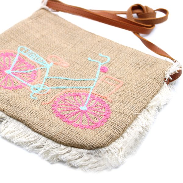 Fab Fringe Bag - Bicycle Embroidery - Image 5