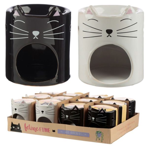 Feline Fine Ceramic Cat Head Oil Burner - Image 5