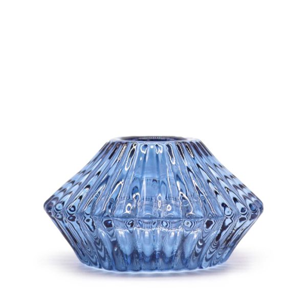 Flower Flip Dinner Candle / Tealight Holder - Royal Blue - Image 3