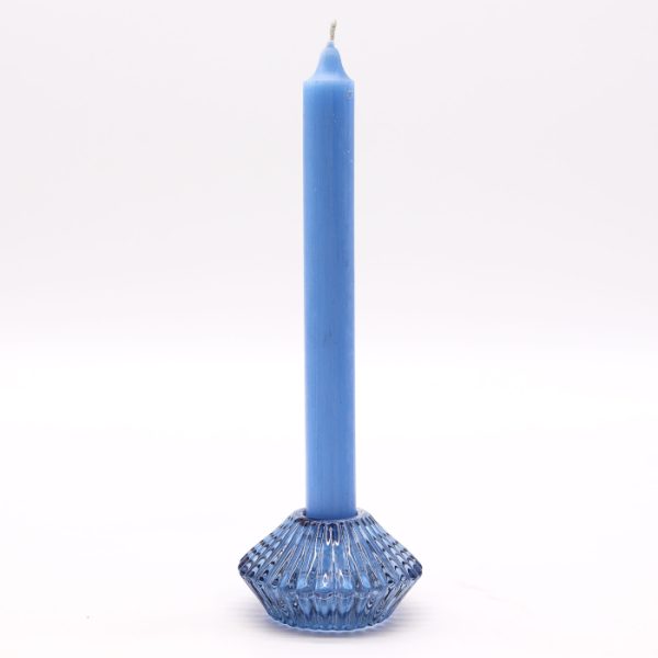Flower Flip Dinner Candle / Tealight Holder - Royal Blue - Image 4