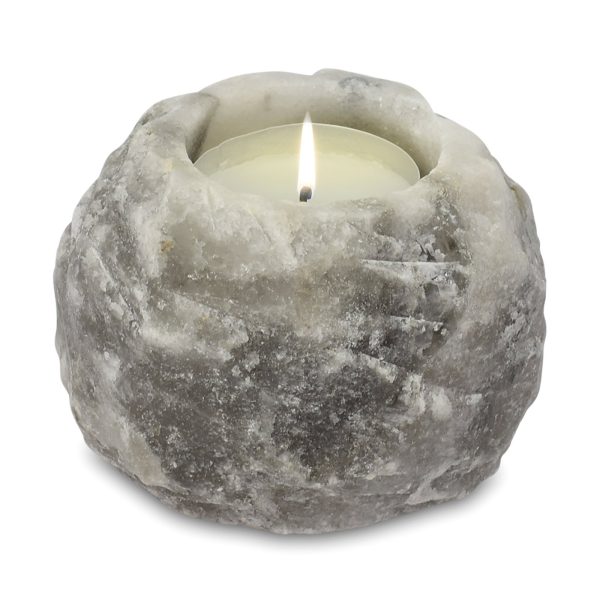 Grey Salt Candle Holder 600-800g - Image 2