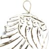 hand carved from sustainable albesia wood and finished in white washed process. Each decoration is distressed by hand giving each piece it's own uniqueness.These pretty angel wings make a lovely gift or home decoration