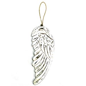 Wholesale Vintage style distressed feather wood angel wings