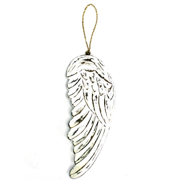 Wholesale Vintage style distressed feather wood angel wings