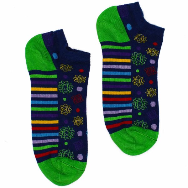 Hop Hare Bamboo Socks Low  - 7 Chakra S/M - Image 2