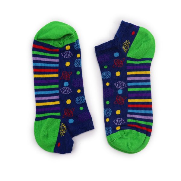 Hop Hare Bamboo Socks Low  - 7 Chakra S/M