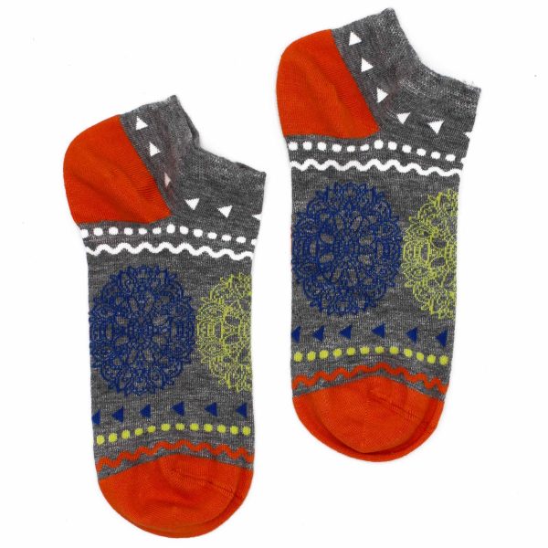 Hop Hare Bamboo Socks Low - Flowers of Life S/M - Image 2