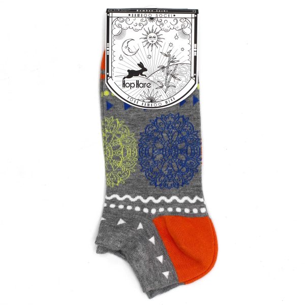 Hop Hare Bamboo Socks Low - Flowers of Life S/M - Image 3