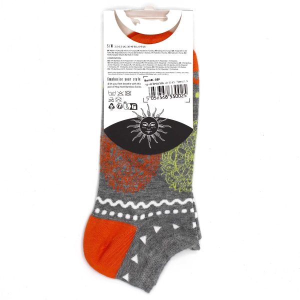 Hop Hare Bamboo Socks Low - Flowers of Life S/M - Image 4
