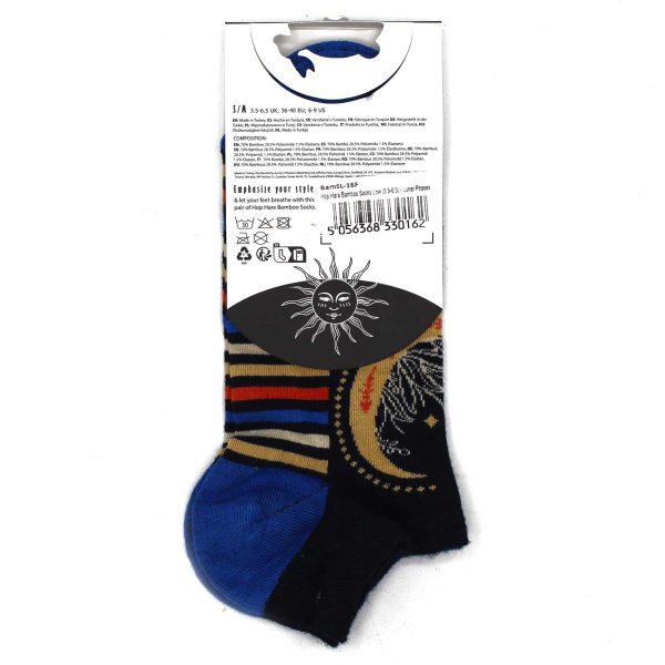 Hop Hare Bamboo Socks Low - Lunar Phases S/M - Image 4