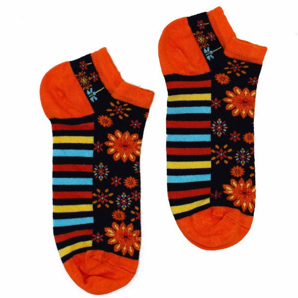 Hop Hare Bamboo Socks Low - Mandala Flowers S/M - Image 2