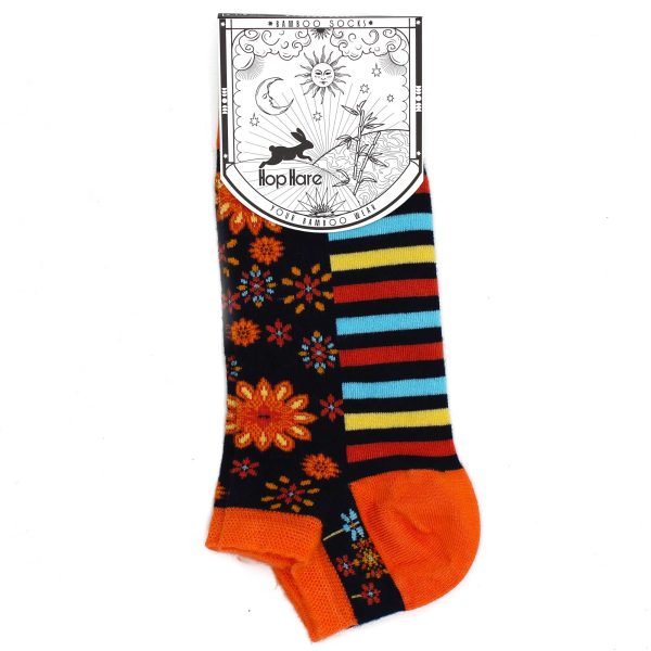 Hop Hare Bamboo Socks Low - Mandala Flowers S/M - Image 3