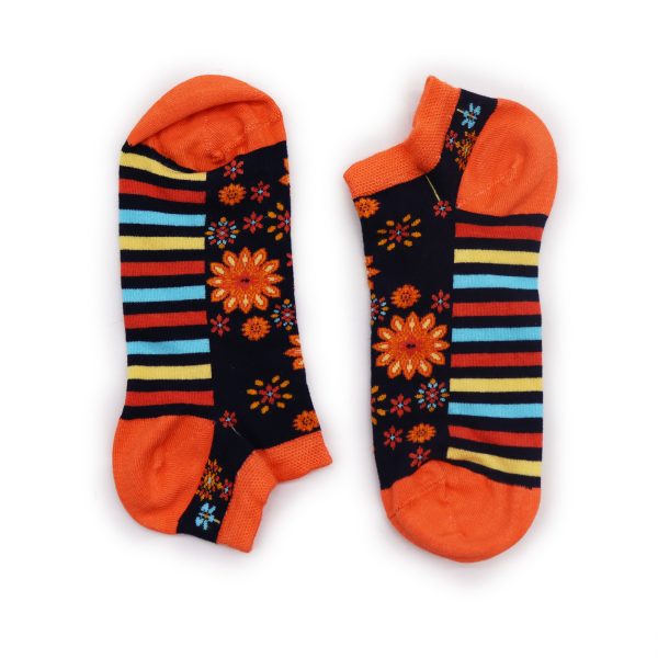 Hop Hare Bamboo Socks Low - Mandala Flowers S/M