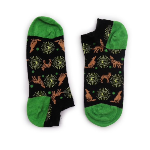 Hop Hare Bamboo Socks Low  - Moonlight Wolfs S/M