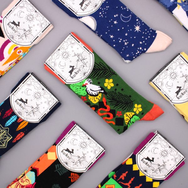 Hop Hare Bamboo Socks - Lucky Elephant¬†S/M - Image 4
