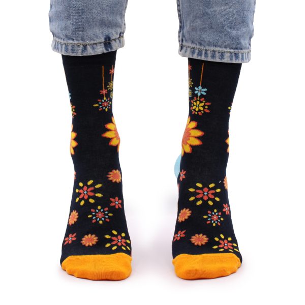 Hop Hare Bamboo Socks - Mandala Flowers S/M - Image 6
