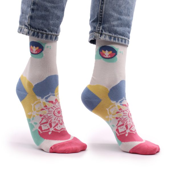 Hop Hare Bamboo Socks - Meditation¬†S/M