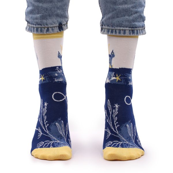 Hop Hare Bamboo Socks - Midnight Cat S/M - Image 6
