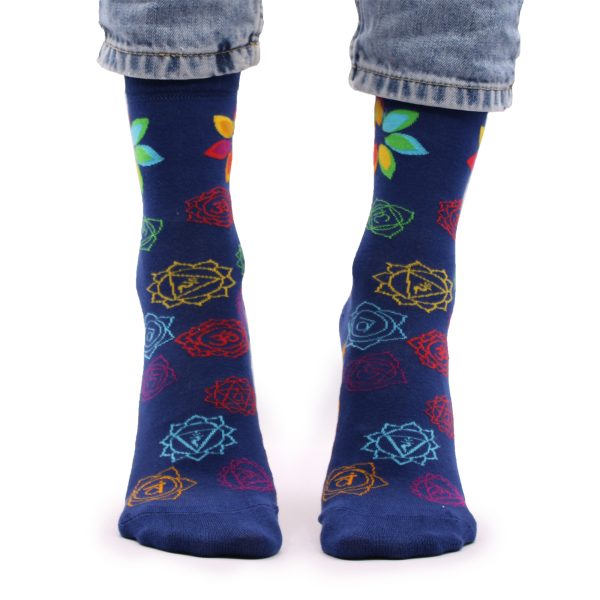 Hop Hare Bamboo Socks - Rainbow Chakra S/M - Image 6