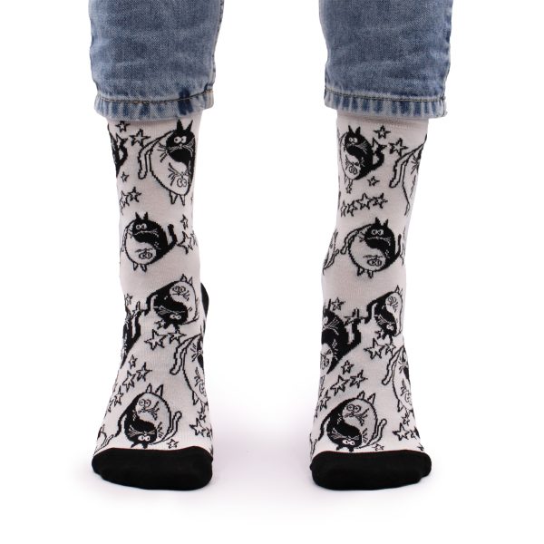 Hop Hare Bamboo Socks - Ying Yang S/M - Image 6