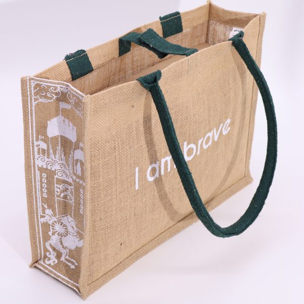 Hop Hare Jute Big Bag - I am Brave - Image 5