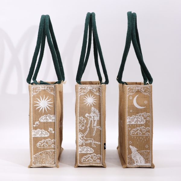 Hop Hare Jute Big Bag - I am Loved - Image 2