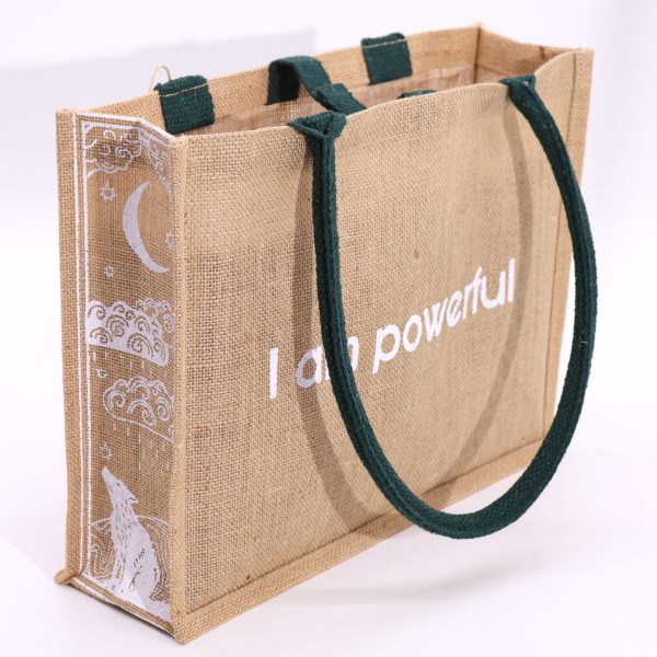 Hop Hare Jute Big Bag - I am Powerful - Image 4
