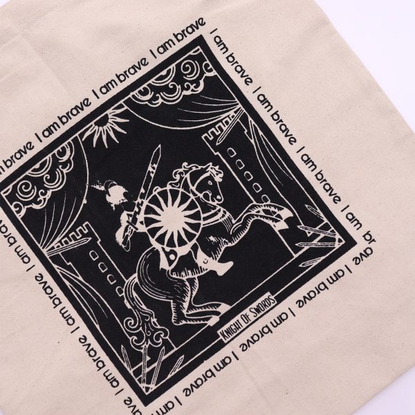 Hop Hare Tote Bag - I am Brave - Cotton Canvas - Image 2