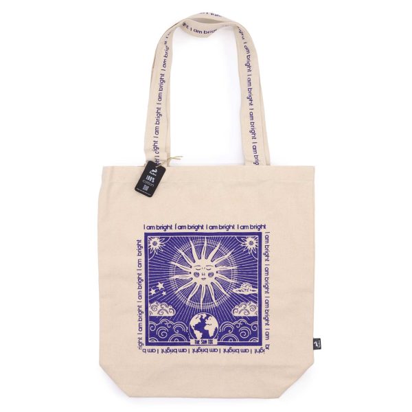 Hop Hare Tote Bag - I am Bright -  Cotton Canvas